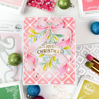 (333726)Pinkfresh Studio Season of Wonder Die Merry Mistletoe by Inna Moreva