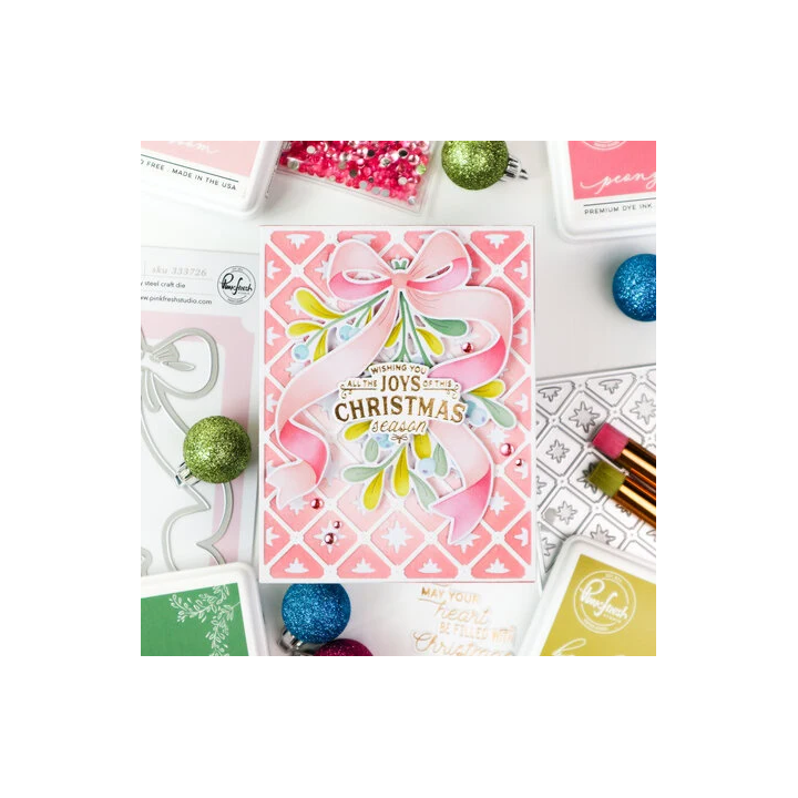 (333726)Pinkfresh Studio Season of Wonder Die Merry Mistletoe by Inna Moreva
