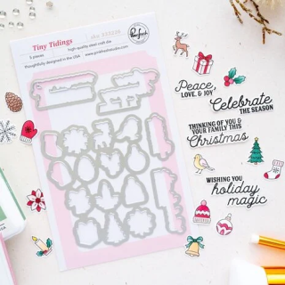 (333226)Pinkfresh Studio Season of Wonder Die Tiny Tidings by Inna Moreva