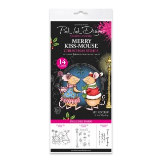 (07-0027-PI)Pink Ink Designs Merry Kiss-Mouse