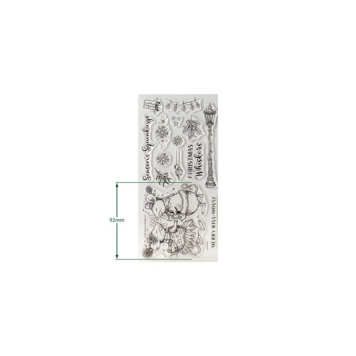 (07-0027-PI)Pink Ink Designs Merry Kiss-Mouse