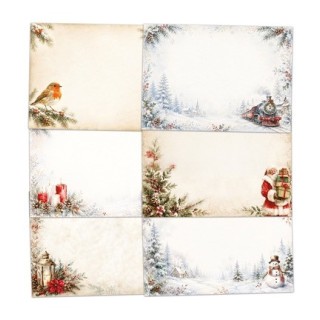 (02-10078NOS )Katy Sue Designs Nostalgic Christmas Insert Papers