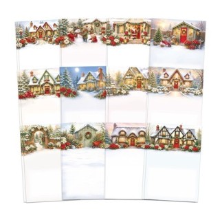 (02-10079PGS )Katy Sue Designs Poinsettia Garden Scene Stash