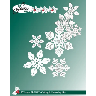 (BLD1887)By Lene Snowflakes Cutting Dies