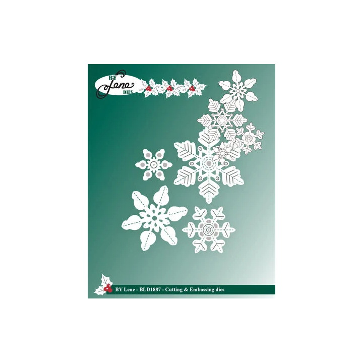 (BLD1887)By Lene Snowflakes Cutting Dies