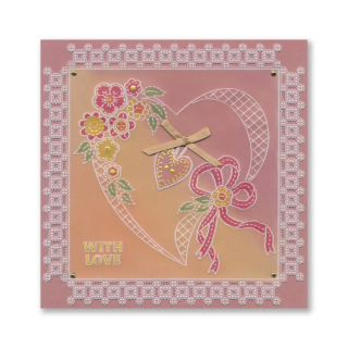 (GRO-FL-42688-26)Groovi Plate Midi Linda's Floral Heart Applique