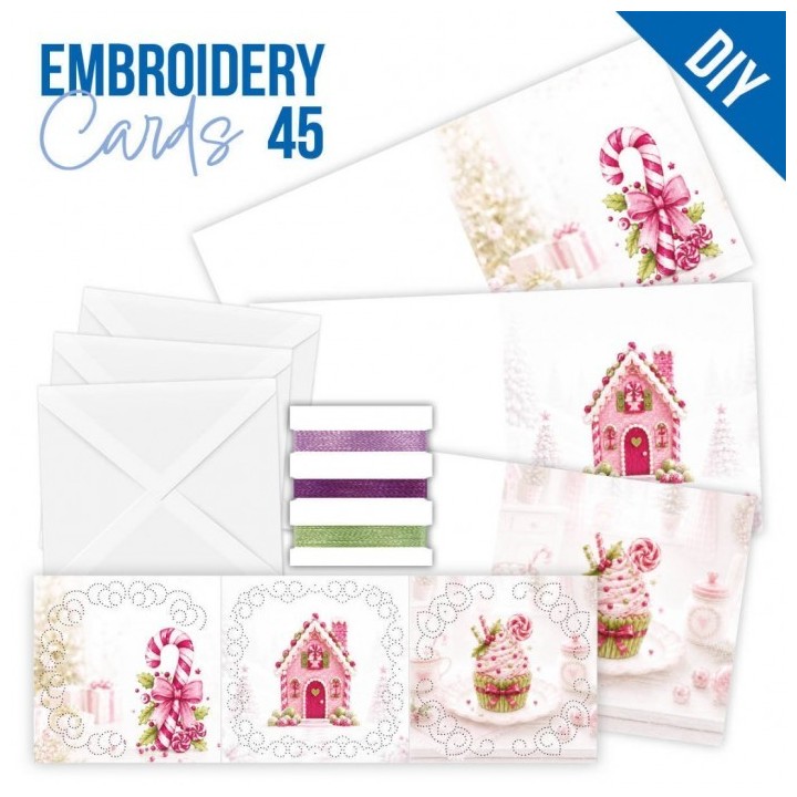 (STDOPP045)Stitch and Do Cards 45 - Candy Christmas