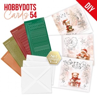 (DODOPP054)Hobbydots Cards 54 - Furry Christmas Friends