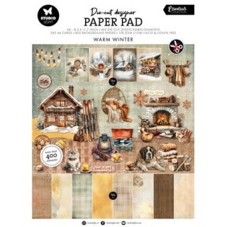 (SL-ES-DCPP510)StudioLight Bloc Papier Die-Cut – Warm Winter Essentials n° 510