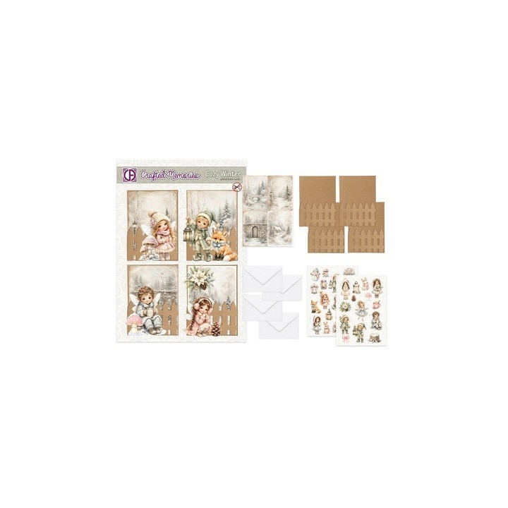 (CM-KIT-005)3D Creative CutOuts Sugar Cottage - Cozy Winter