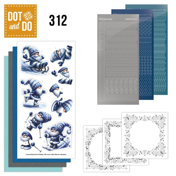 (DODO312)Dot and Do 312 - Blue Winter Gnomes