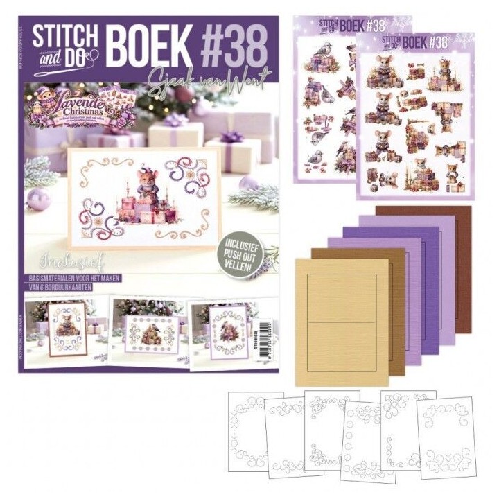 (STDOBB038)Stitch & Do Book A6 - 38 - Christmas in Lavender