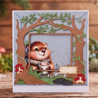 (BBD10141)Dies - Berries Beauties - Groundhog - Groundhog Frame