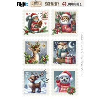 (BBSC10151)Berrie's Beauties - Scenery - Christmas Stamps 2