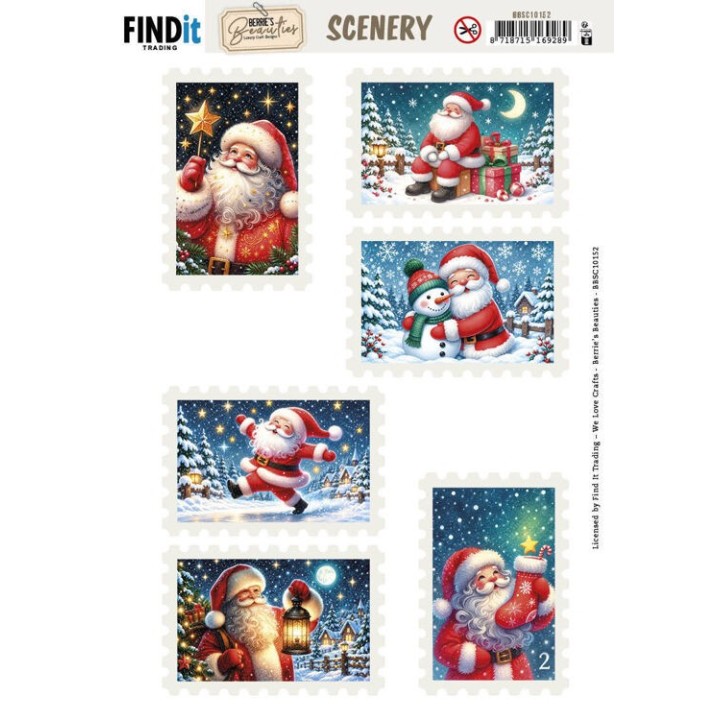 (BBSC10152)Berrie's Beauties - Scenery - Christmas Stamps 3