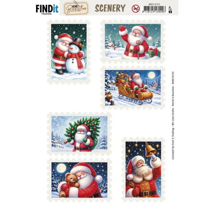 (BBSC10153)Berrie's Beauties - Scenery - Christmas Stamps 4