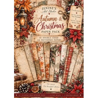 (JAS-OLL-JJBG-001)Jenine's Art Studio - Ollie - Paper Pack - Autumn and Christmas