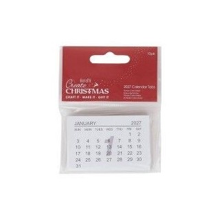 (PMA 172327)Calendrier 2027 blok 7.5 X 5 cm 10 pcs