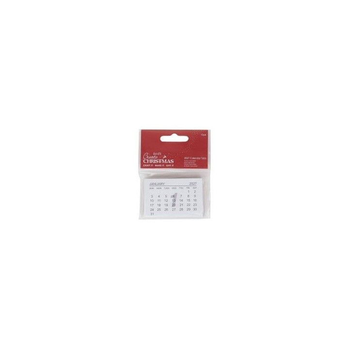 (PMA 172327)Calendrier 2027 blok 7.5 X 5 cm 10 pcs
