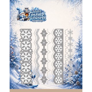 (BBD10143)Dies - Berries Beauties - Winter Gnome Wonders - Snowflake Border