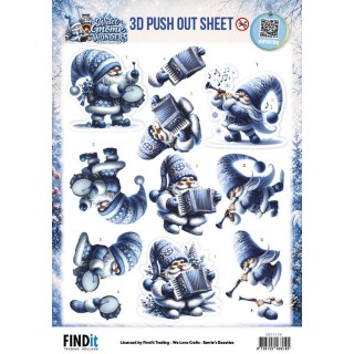 (SB11178)3D Pushout Sheet - Berries Beauties - Winter Gnome Wonders - Frozen Harmonies