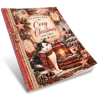 (JAS-OLL-JJB-001)Junk Journal Book - Ollie - Cozy Christmas