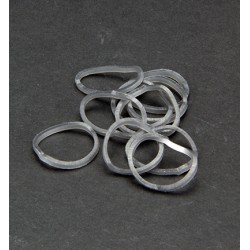 (6200/0815)Band-it - sachet élastiques 600 pièces argent