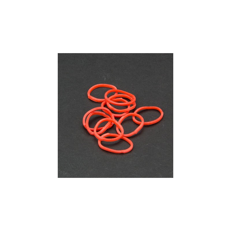 (6200/0816)Band It 600 rubberbands Christmas red