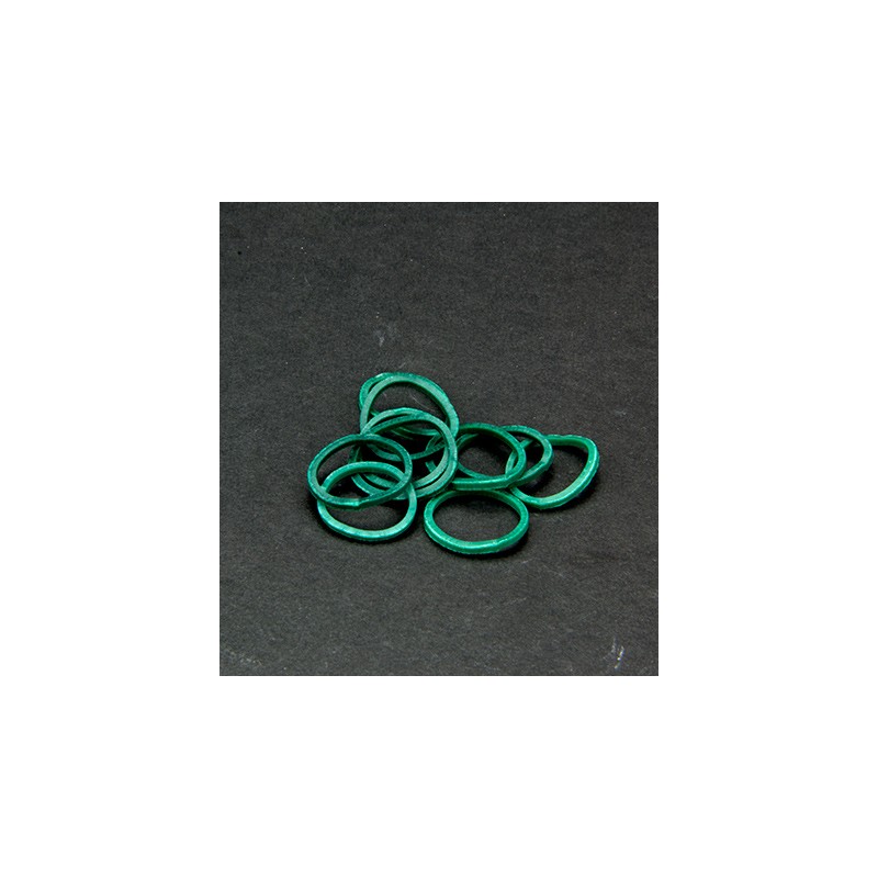 (6200/0818)Band It 600 rubberbands Christmas green