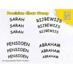 (APST001)Precision Clear Stamp Dutch texts 1