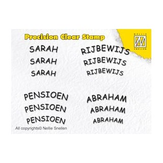 (APST001)Precision Clear Stamp Dutch texts 1