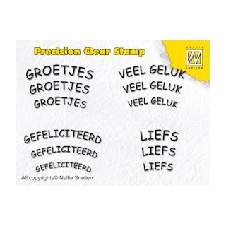 (APST003)Precision Clear Stamp Dutch texts 3