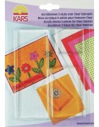 Blocs acryl.3 unités : pour tampons clear 14X18CM