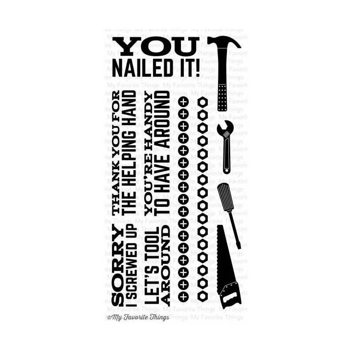 (DC-68)My Favorite Things Let's Tool Around Clear Stamps