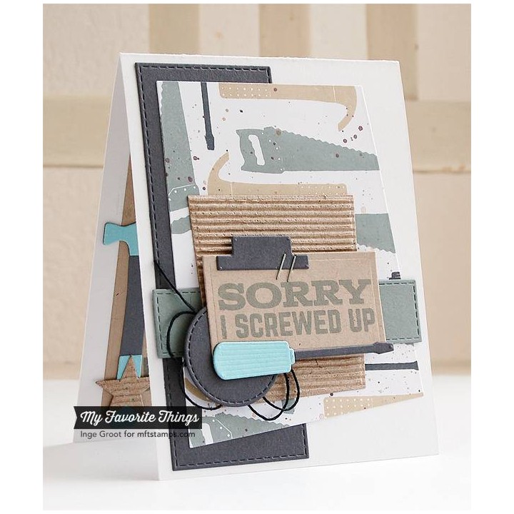 (DC-68)My Favorite Things Let's Tool Around Clear Stamps