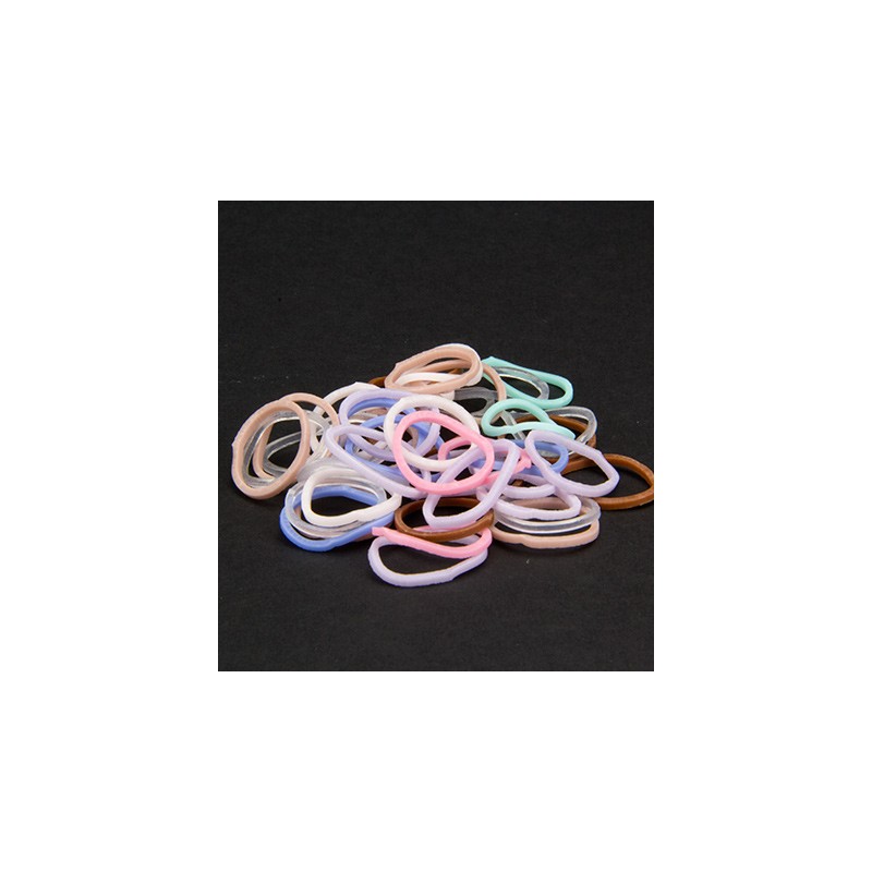 (6200/0847)Band It 600 rubberbands Transparant Mix