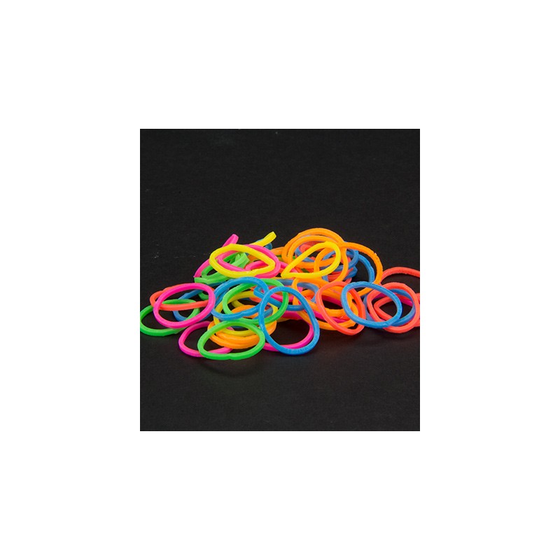 (6200/0845)Band It 600 rubberbands Neon Mix