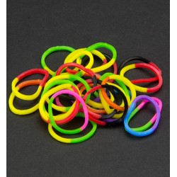 (6200/0844)Band It 600 rubberbands 2 colors mix