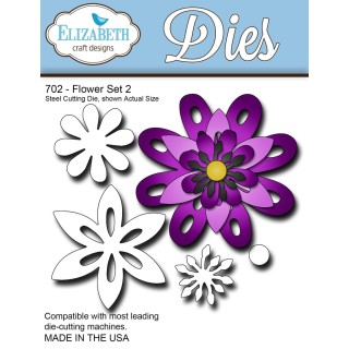 (SKU702)Steel Cutting Die Flower Set 2