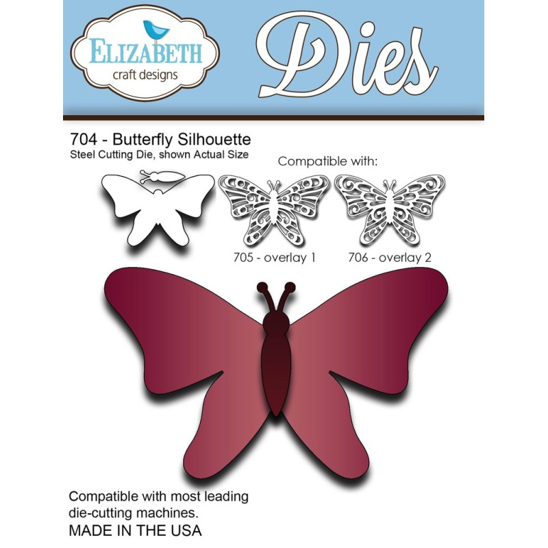 (SKU704)Steel Cutting Die Butterfly Silhouette