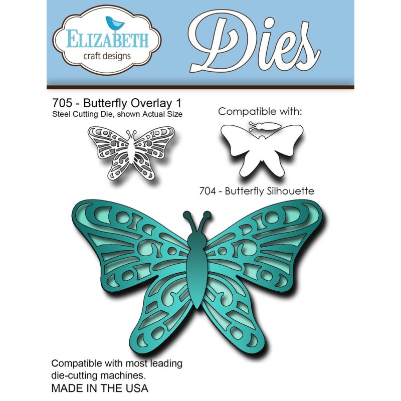 (SKU705)Steel Cutting Die Butterfly Overlay 1