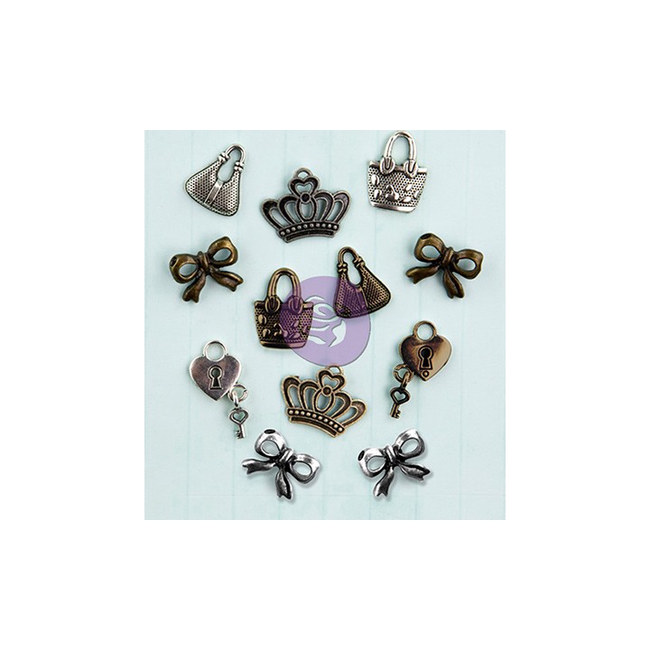 (910587)Metal embellishments 12p