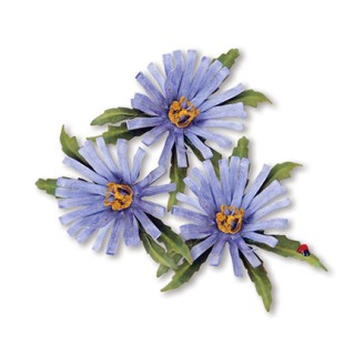(659255)Sizzix Thinlits Die Set 8PK - Flower, Aster