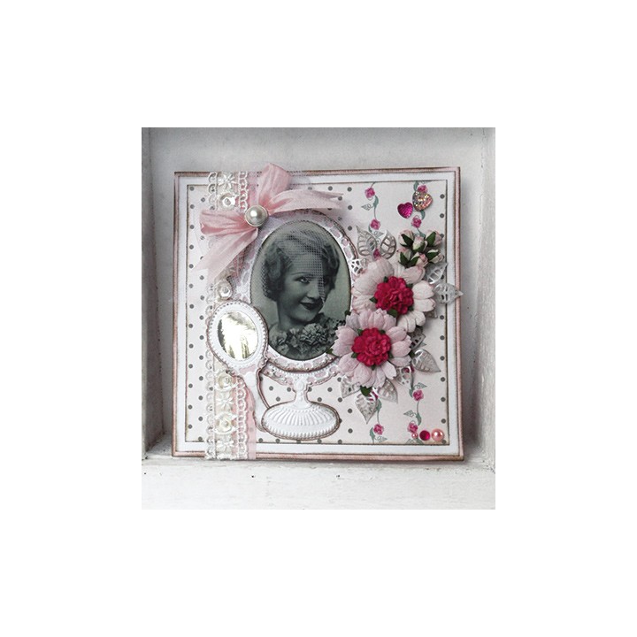 (LR0321)Creatables stencil vintage mirror