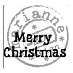 (CS0896)Clear stamp merry...