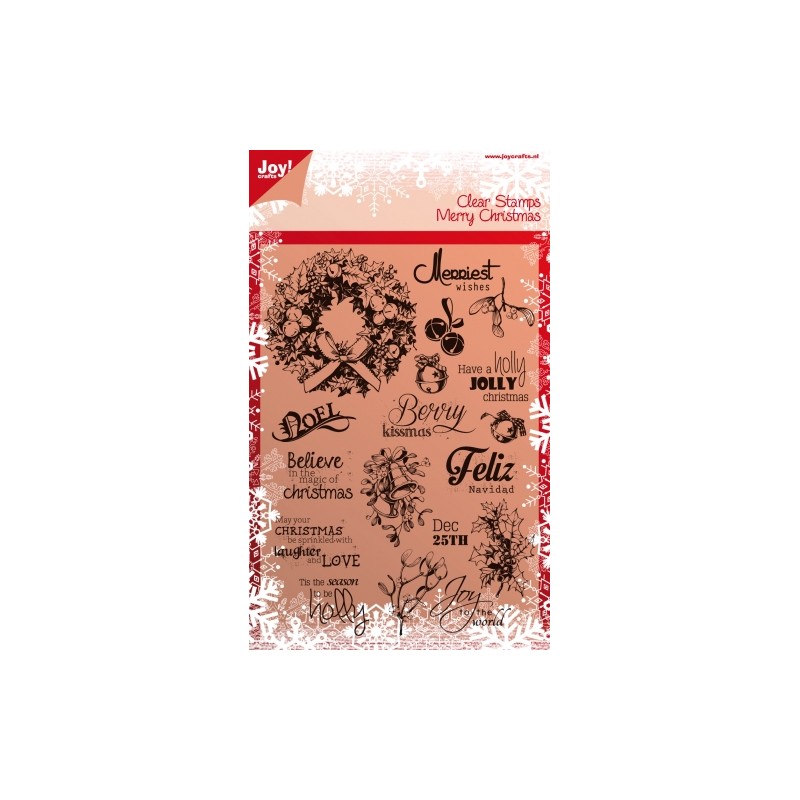 (6410/0114)Clear stamp Merry Christmas
