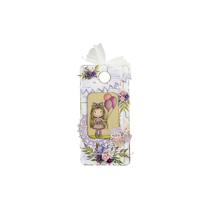 (PND2385)Paper Nest Dolls Birthday Balloon Ellie