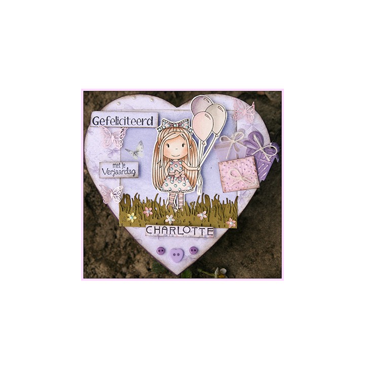 (PND2385)Paper Nest Dolls Birthday Balloon Ellie
