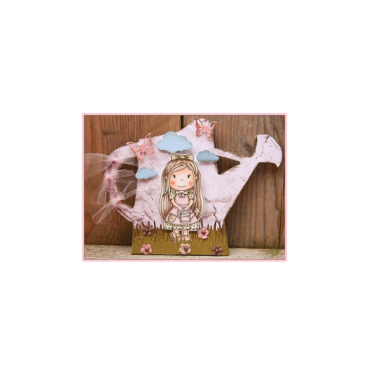 (PND1190)Paper Nest Dolls Watering Can Ellie
