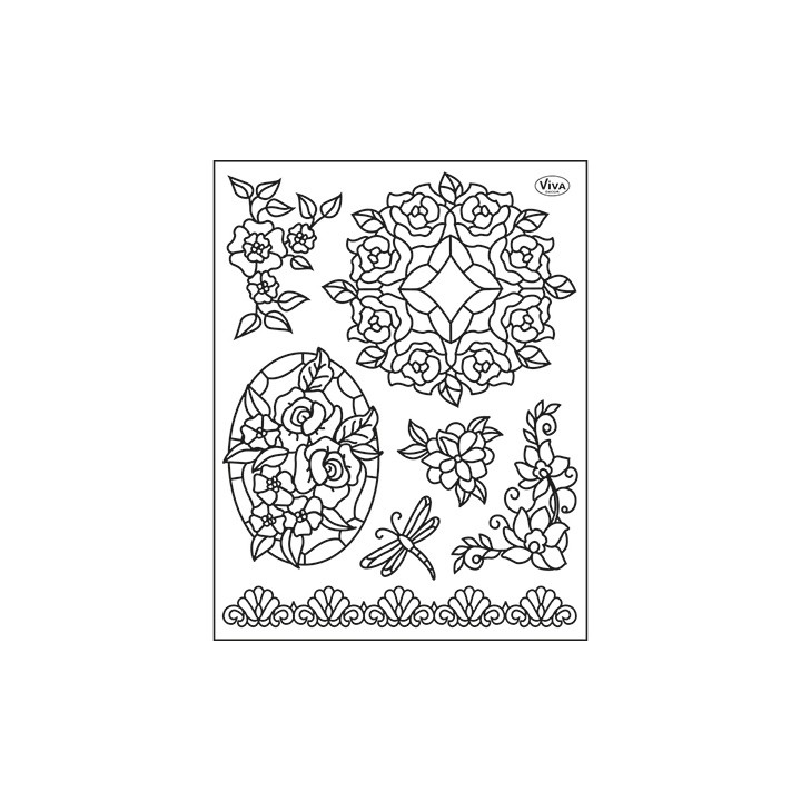 (4003 086 00)Clear stamps set Tiffany Dragonfly